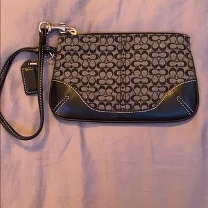 Coach wristlet Black Monogram
